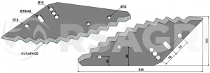 Siloking diet feeder blade