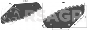 BvL diet feeder blade