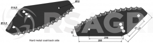 Siloking diet feeder blade