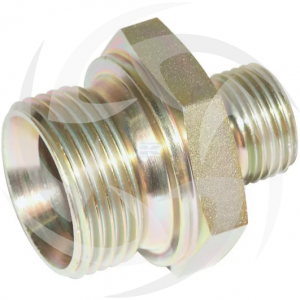 Male x male BSP hydraulic adaptor