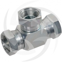 BSP FFF Tee hydraulic adaptor