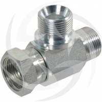 BSP MMF Tee hydraulic adaptor