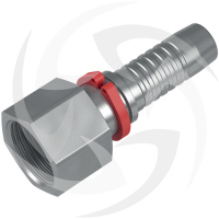 Straight female ORFS hydraulic fitting