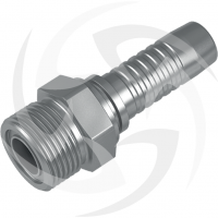 Straight male ORFS hydraulic fitting
