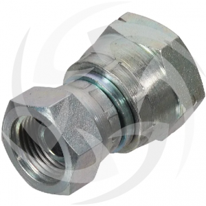 Female x female BSP x Metric hydraulic adaptor