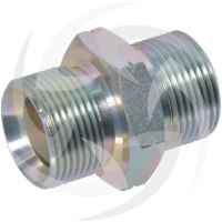 Male x male BSP x Metric hydraulic adaptor