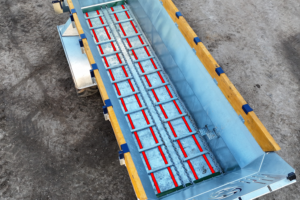 Stainless steel floor conveyor wear strips (colour)