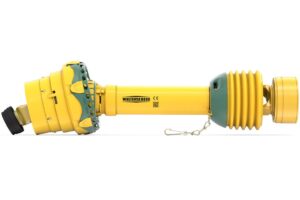 Wide-angle PTO shaft with slip clutch